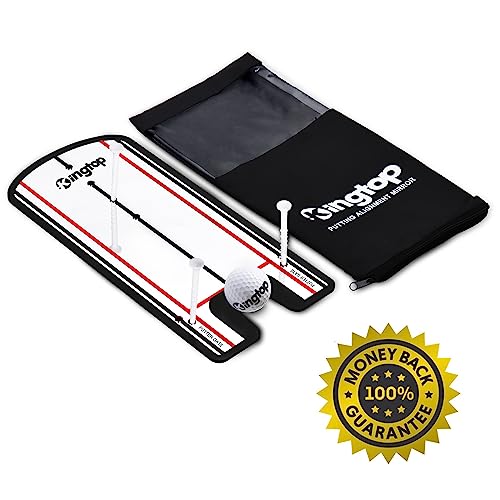 Portable Golf Putting Alignment Mirror for Swing Training