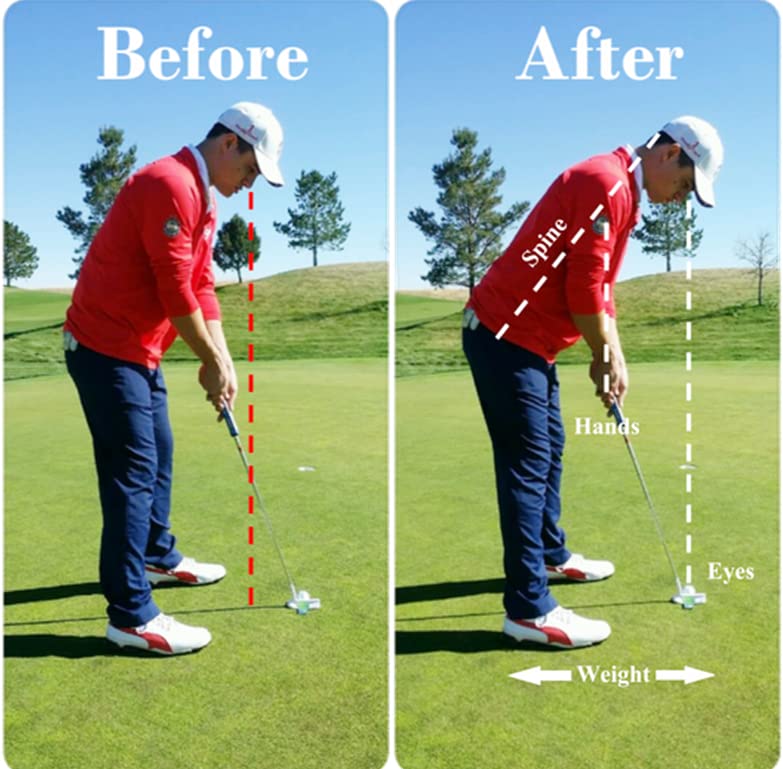 Professional Golf Putting Mirror with Portable Aid and Towel