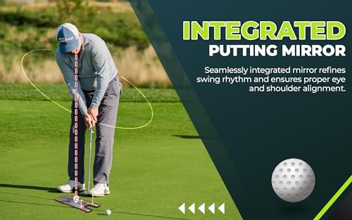 Golf Putting Alignment Mirror with Carry Bag & Trainer