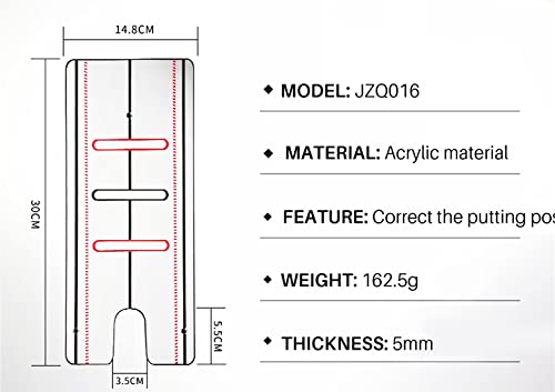 Professional Golf Putting Mirror with Portable Aid and Towel