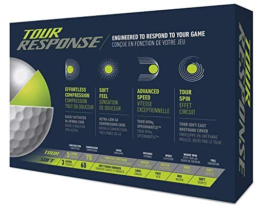 TaylorMade Tour Response Golf Ball - White, Large