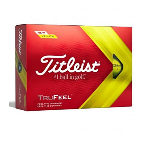 Titleist TruFeel - Yellow Golf Balls, 12 Pack