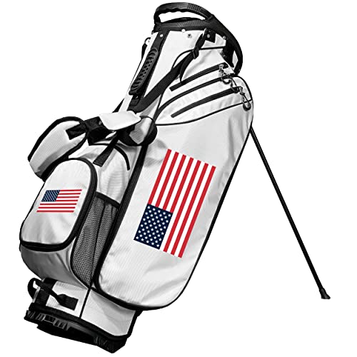 Team Golf USA Flag Birdie Golf Stand Bag, 14-Way Divider