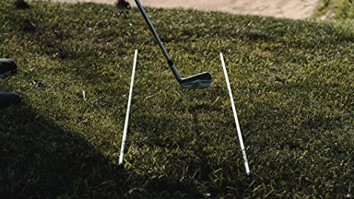 SuperStroke Golf Alignment Sticks, 45.5” Training Aid Accessorie help's Visualize and Align Your Golf Shot, Full Swing Trainer, Posture Corrector, White
