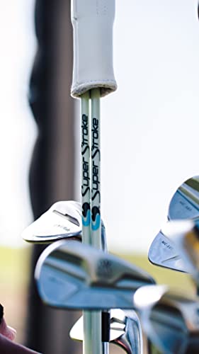 SuperStroke Golf Alignment Sticks, 45.5” Training Aid Accessorie help's Visualize and Align Your Golf Shot, Full Swing Trainer, Posture Corrector, White