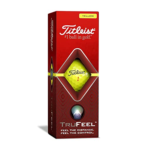 Titleist TruFeel - Yellow Golf Balls, 12 Pack