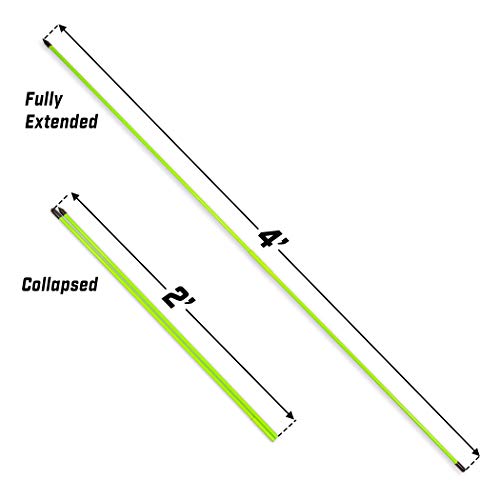 GoSports Golf Alignment Training Sticks 3 Pack - 48 Inch Golf Alignment Aid Practice Rods