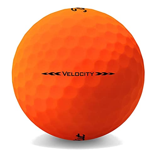 Matte Orange Titleist Velocity Golf Balls (One Dozen)