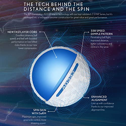 Srixon AD333 10 - High-Performance Golf Balls-Focus and Precision