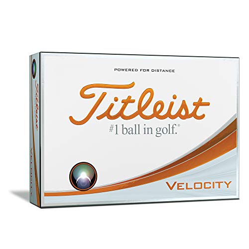 Titleist Velocity Golf Balls, White, 12-pack