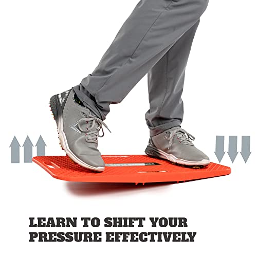 WHYGOLF Swing Trainer Pressure Plate for Improved Golf Game | Weight Shift Balance Board | Golf Teaching & Training Aid for Club Practice Equipment