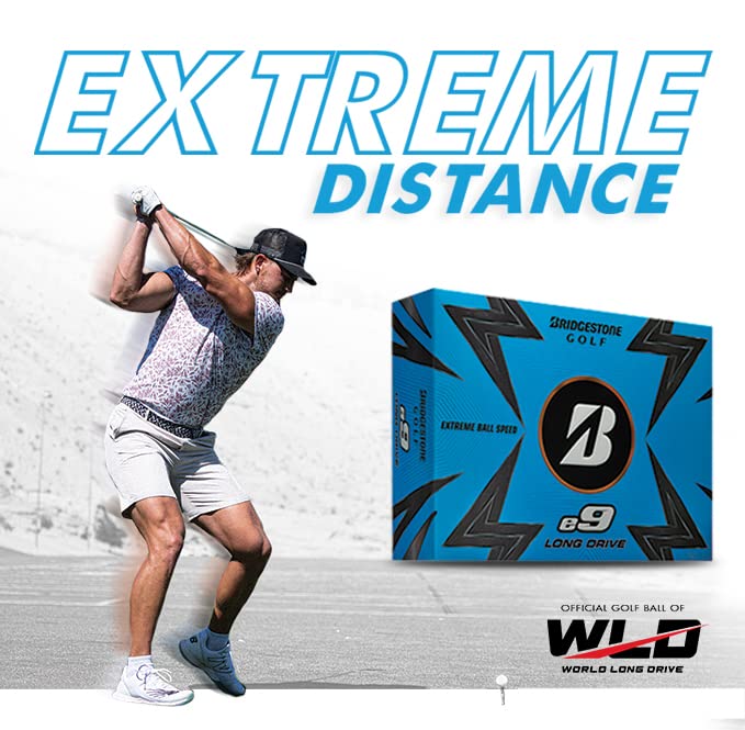 Bridgestone 2023 e9 Long Drive Golf Balls, White
