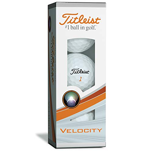 Titleist Velocity Golf Balls, White, 12-pack