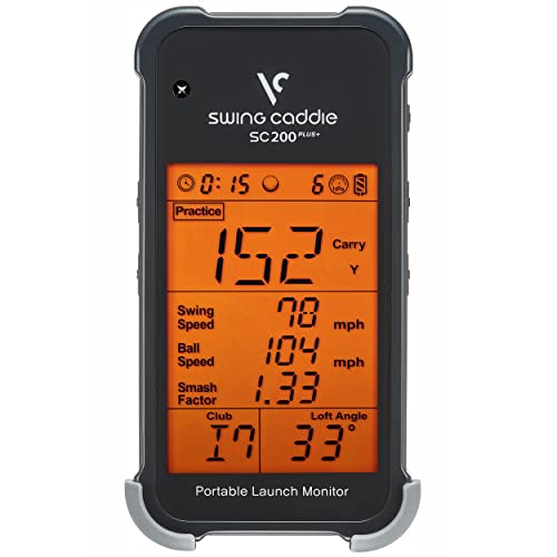 Voice Caddie SC200Plus Portable Golf Launch Monitor & Swing Analyzer