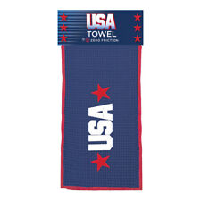 Red Zero Friction USA Golf Towel