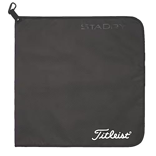 Titleist Black Golf Towel - 20x20