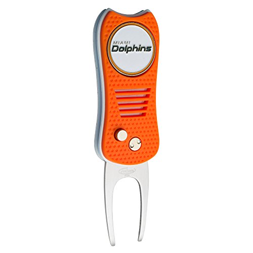 NFL Miami Dolphins Retractable Divot Tool with Marker