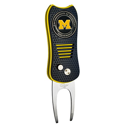Michigan Wolverines Retractable Divot Tool with Marker, less Green Damage