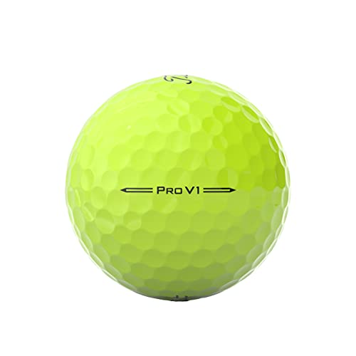 Titleist Pro V1 Yellow Golf Balls - One Dozen