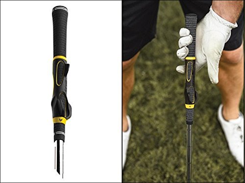 SKLZ Golf Grip Trainer Attachment for Improving Hand Positioning,Black/yellow