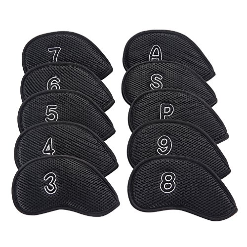 Sword & Shield Sports 10Pcs Mesh Golf Iron Covers