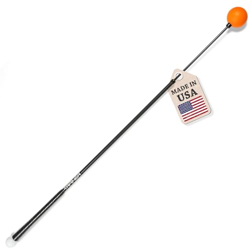 Orange Whip Golf Swing Trainer Aid, Patented Counterbalanced Golf Swing Aid, Made in The USA, 47"