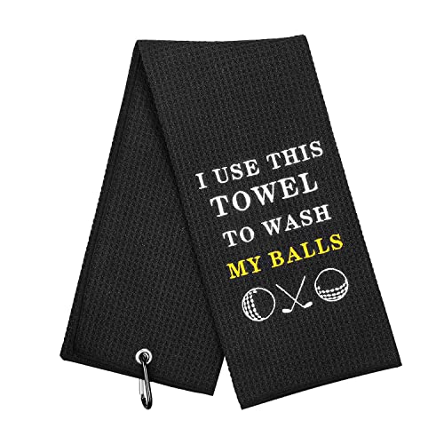 Artpreti Funny Embroidered Golf Towel for Golf Bags