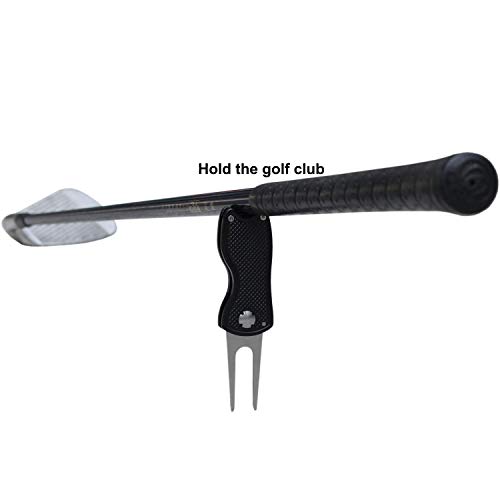 Metal Golf Divot Repair Tool with Magnetic Foldable Design