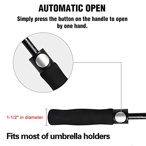 ACEIken Windproof Golf Umbrella, 62 Inch, Automatic Open