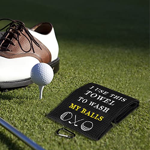 Artpreti Funny Embroidered Golf Towel for Golf Bags