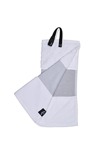 Callaway Trifold Golf Towel White Color 23"L