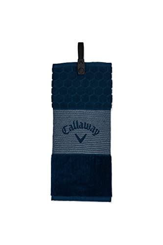 Callaway Navy Trifold Towel 23x21 for Golf
