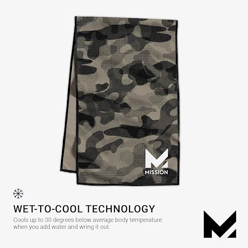 MISSION Microfiber Cooling Towel for Golf and Exercise