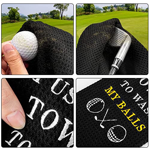 Artpreti Funny Embroidered Golf Towel for Golf Bags