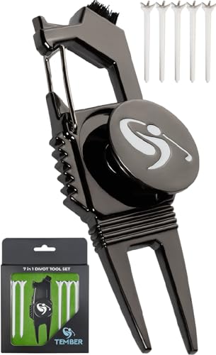 Divot Tool with Ball Marker and Tees - Golf