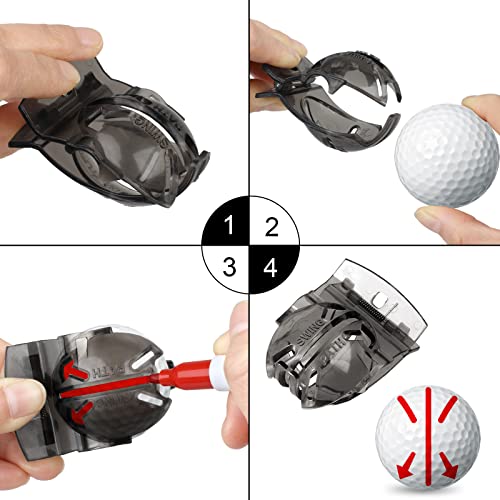 Golf Ball Marker Set with Alignment Tool and Stencils