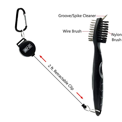 Golf Essentials Kit with Towel, Cleaning Brush, and More