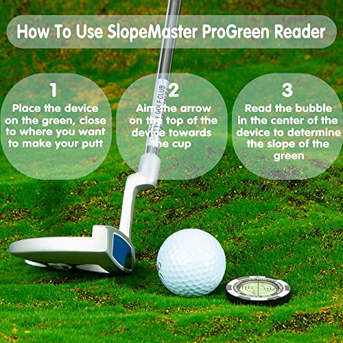 SlopeMaster ProGreen Reader - Golf Hat Clip Ball Marker