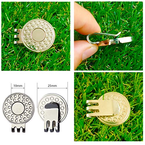 GOLTERS Golf Ball Markers with Hat Clips Set