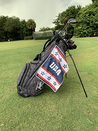 USA Flag Golf Towel 18x14 by SHANKITGOLF