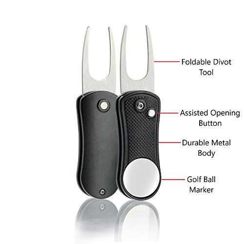 Golf Essentials Kit with Towel, Cleaning Brush, and More