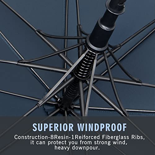 ZOMAKE 51" Golf Umbrella - Windproof, Automatic Open