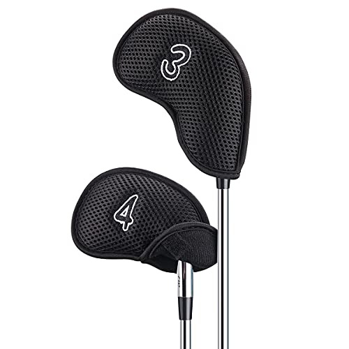 Sword & Shield Sports 10Pcs Mesh Golf Iron Covers