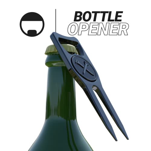 Blue Tees Golf 6-in-1 Premium Divot Tool & Ball Marker