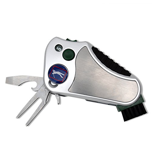 Golfer's Ultimate All-in-One Multitool - Stroke Counter, Divot Repair, Brush, Ball Marker, Cleat Tightener, Groove Cleaner