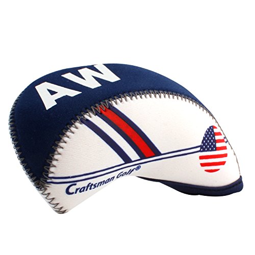 USA Flag Neoprene Golf Club Head Cover Set