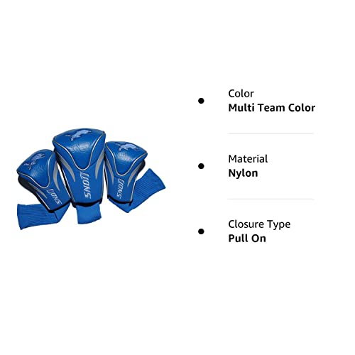 NFL Detroit Lions Contour Headcovers Set for Golf Clubs