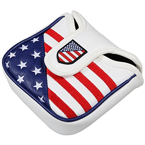 USA Large Mallet Putter Headcover with Magnetic Closure