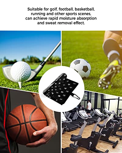 Camouflage Flag Golf Towel with Carabiner Clip-America