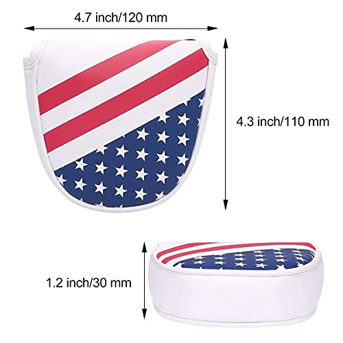 USA Magnetic Mallet Putter Headcover for Various Brands